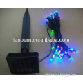 wholesale cheap outdoor holiday christmas decoration rgb or single color 5m 50leds string LED garden solar light